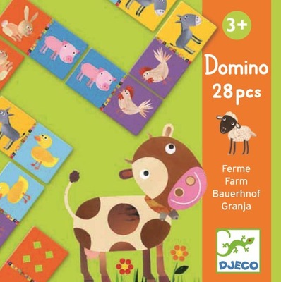 Djeco Gra Domino Farma DJ08158