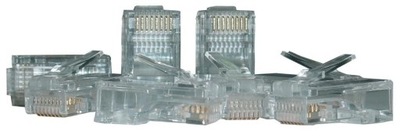 Wtyk RJ45 kat.6 UTP uniwersalny drut/linka 8P8C