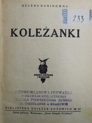 Helna Duninówna - Koleżanki 1930 r.