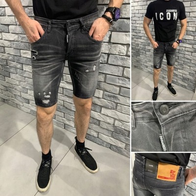 DSQUARED2 54 krótkie spodenki D2 jeansowe EU33 D2