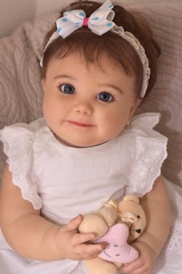 Słodka dziewczyna silikonowa lalka 60 cm