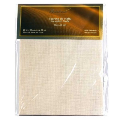 Kanwa 20 ct 80 oczek Naturalna 35x46cm