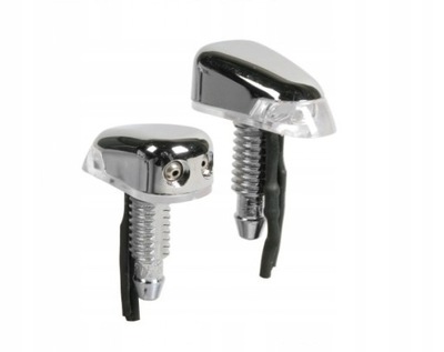 DYSZE SPRYSKIWACZY CHROM 2 sztuki PODŚWIETLANE 2 KOLORY