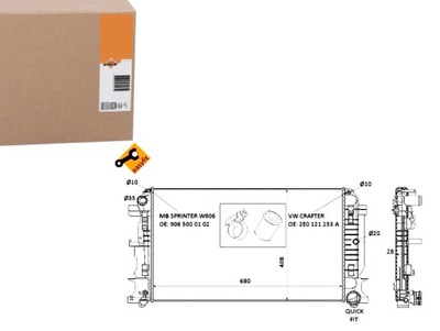 RADIATOR MERCEDES SPRINTER 06- NRF - milautoparts-fr.ukrlive.com