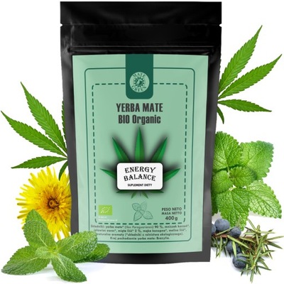 Yerba Mate Bio Organic Energy Balance najlepsza w Polsce 100% organic 400g