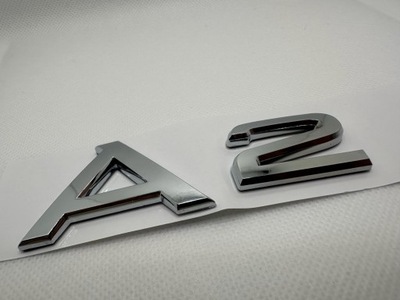 EMBLEMA A2 PARA COCHE AUDI SILVER LUSTRE  