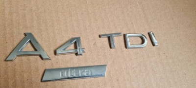 A4 b9 8w эмблема крышки багажника задняя a4 tdi ultra фото №1