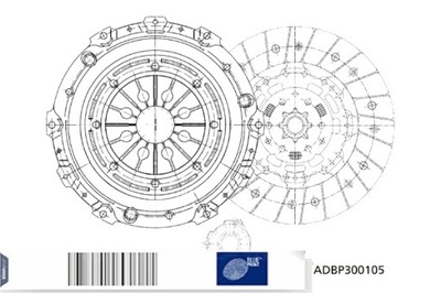 BLUE PRINT JUEGO CONJUNTO DE EMBRAGUE CHEVROLET MALIBU OPEL INSIGNIA A INSIGNIA  