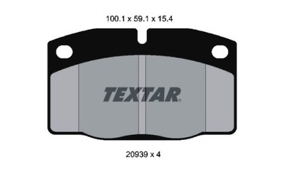 TEXTAR TRINKELĖS STABDŽIŲ PRIEK. LOTUS ELAN OPEL ASCONA B ASCONA C CORSA 