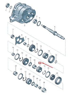 Audi a5 8t change gear 0cs311131e фото №1