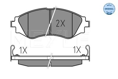 КОЛОДКИ HAM. DAEWOO P. LANOS/NUBIRA/REZZO 97- Z ДАТЧИКОМ 0252323417/W