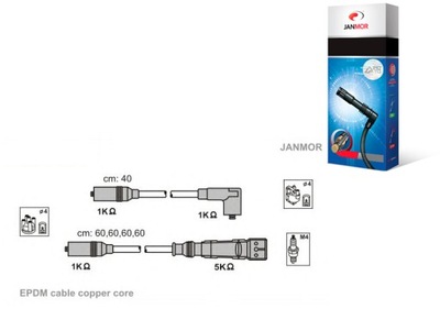 ПРОВОДИ ЗАПАЛЕННЯ КОМПЛЕКТ. AUDI JANMOR