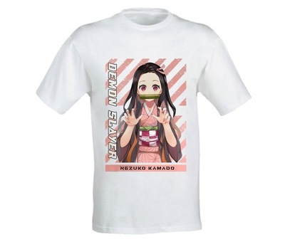 Anime Demon Slayer Nezuko Detské tričko Potlač 116-152 cm