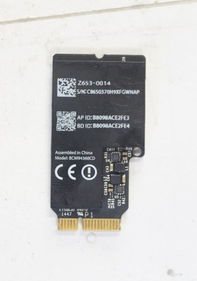 Karta moduł Wifi do Apple iMac A1418 Z653-0014