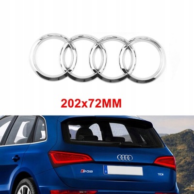 ZAKRZYWIONE EMBLEMA AUDI A7 Q3 202*71 MM  