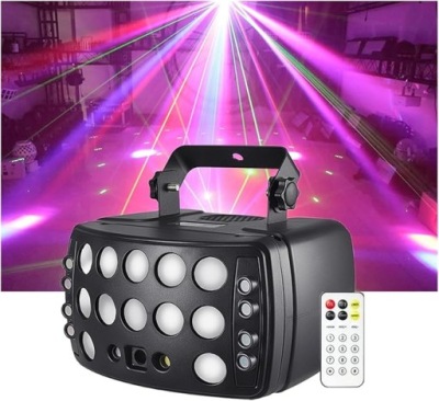 REFLEKTOR LED 4w1 RGBW 50W DMX STROBOSKOP DUŻA LAMPA WIELOKOLOROWE ŚWIATŁO