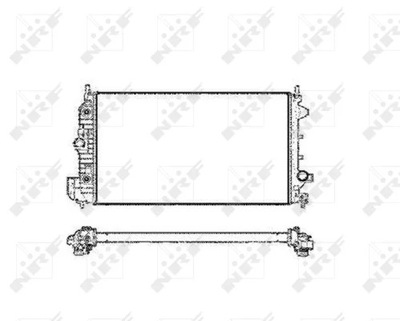 NRF 58205 CHLODNICA, SISTEMA DE REFRIGERACIÓN DEL MOTOR  