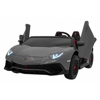 RAMIZ Auto Lamborghini Aventador SV na akumulator dla 2 dzieci szary