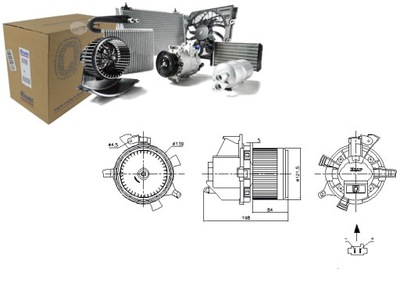 VENTILADOR SOPLADORES CITROEN C-ELYSEE PEUGEOT 301 1.2-1.6LPG 11.12-  