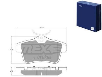 КОЛОДКИ ТОРМОЗНЫЕ PEUGEOT 3008 09- ЗАД TOMEX BRAKES