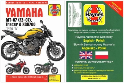 YAMAHA MT-07 TR TRACER FZ-07 XSR700 (2014-17) MANUAL REPARACIÓN +GRATIS 24H  