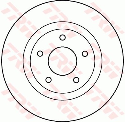 Trw df4932 диск тормозная фото №1