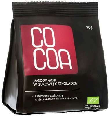 Jagody goji w surowej czekoladzie BIO 70g Cocoa
