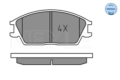 КОЛОДКИ ГАЛЬМІВНІ ПЕРЕД HYUNDAI ACCENT GETZ LANTRA PONY 1,1-1,6 89-10