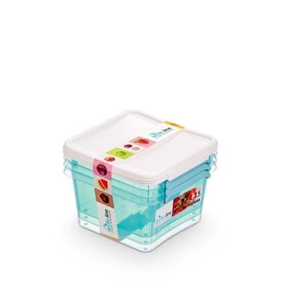 ZESTAW 3 SZT POJEMNIKÓW NA ŻYWNOŚĆ 3x1,15 l SZCZELNE Z POKRYWAMI