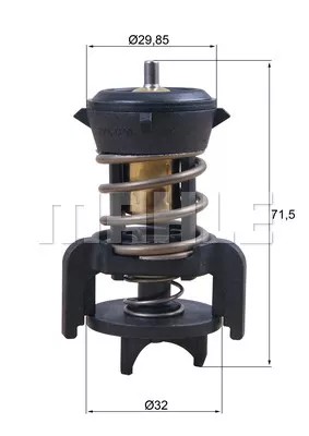 MAHLE TX 251 94D TERMOSTAT, VIDURYS AUŠINAMASIS 