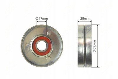 Ролик натяжитель ремень клиновой do chevrolet cruze фото №1