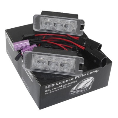 Ліхтарі led номерного знака vw passat b6 b7 cc scirocco 09- фото №1