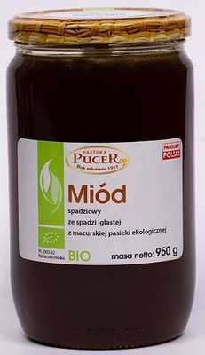 MIÓD ZE SPADZI IGLASTEJ BIO 950 g - PASIEKA PUCER