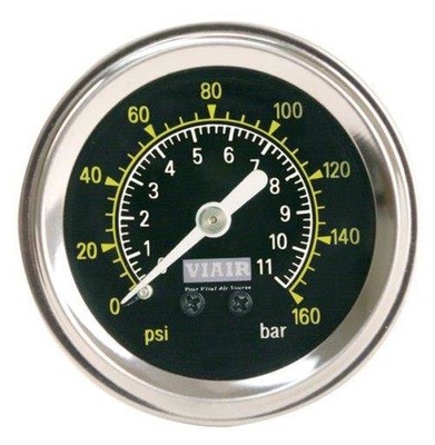 MANOMETR VIAIR 1/5" CZARNY - BLACK FACE
