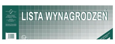 LISTA WYNAGRODZEŃ 1/2 A3