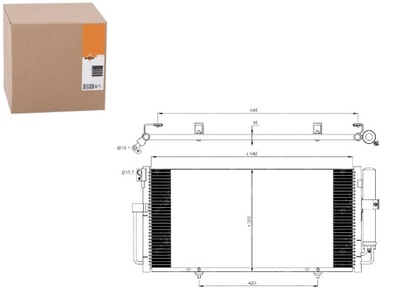 Nrf радіатор кондиціонера з осушувач 35875 фото №1