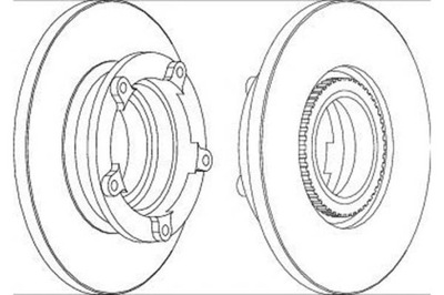 Ferodo тормозные диски тормозные 2szt. ford transit transit фото №1
