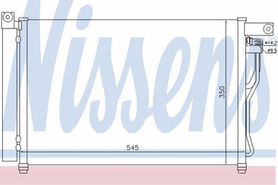 РАДІАТОР КОНДИЦІОНЕРА NISSENS 94895