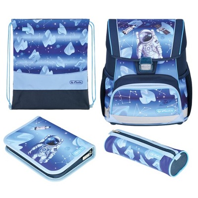 TORNISTER SZKOLNY HERLITZ LOOP PLUS COSMIC EXPLORER ZESTAW 4w1
