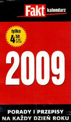 Kartka z kalendarza 2009 rok