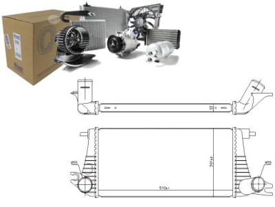 Nissens 96393 радиатор воздуха наддувочный фото №1