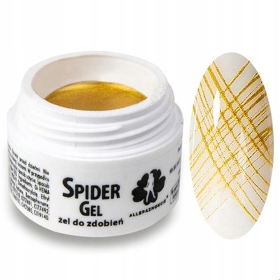 SPIDER GEL ŻEL do zdobień ZŁOTY GOLD