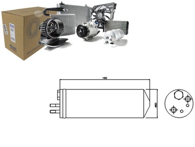 Nissens 95148 осушувач, кондиціонер фото №1