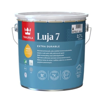 Tikkurila Luja 7 farba z atestem kolory jasne 2,7L