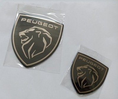 PEUGEOT 208 308 2021 INSIGNIA LOGOTIPO EMBLEMA PARTE DELANTERA + PARTE TRASERA METAL  