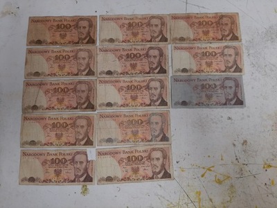 Stary banknot STARE banknoty papierowe PRL pieniądze komplet zestaw komuna