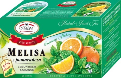 Malwa Melisa z pomarańczą 40 g (20 x 2 g)