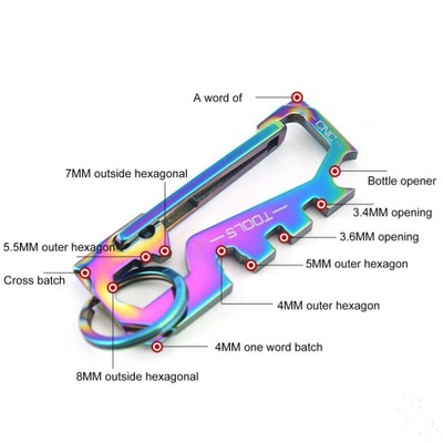 Breloc-colorful Ti-steel color фото