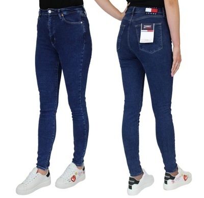 TOMMY JEANS SPODNIE DAMSKIE DW0DW14095 1BZ| 29/32