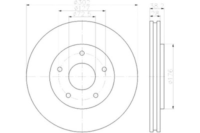 DISCS BRAKE MINTEX 7B0615301B 68032944AA 0472  